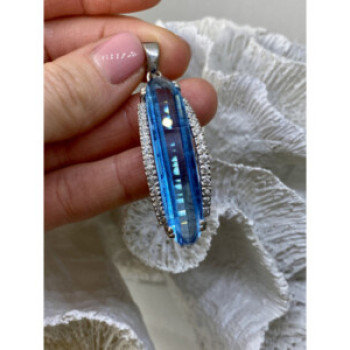 925 Sterling Silver Alpanite Pendant