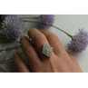 925 Sterling Silver Gold Plated Blue Spinel Ring Size 8