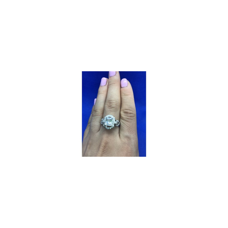 925 Sterling Silver CZ Ring Size 8