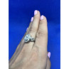 925 Sterling Silver CZ Ring Size 8