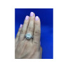 925 Sterling Silver CZ Ring Size 8