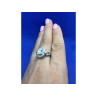925 Sterling Silver CZ Ring Size 8
