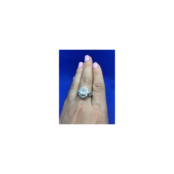 925 Sterling Silver CZ Ring Size 8