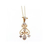 10K YELLOW GOLD DIAMONDS CHAIN WITH PENDANT