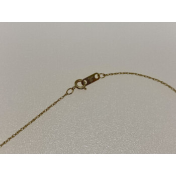 10K YELLOW GOLD DIAMONDS CHAIN WITH PENDANT