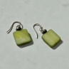 925 Sterling Silver Green Agate Earrings