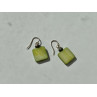 925 Sterling Silver Green Agate Earrings