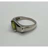 925 Sterling Silver Peridot Ring Size 8
