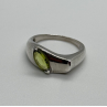 925 Sterling Silver Peridot Ring Size 8