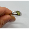 925 Sterling Silver Peridot Ring Size 8