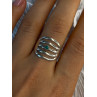 925 Sterling Silver Green Malachite Ring Size 9
