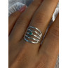 925 Sterling Silver Green Malachite Ring Size 9