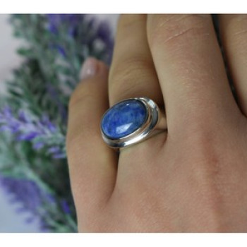 Vintage 925 Sterling Silver Sodalite Ring Size 6.5