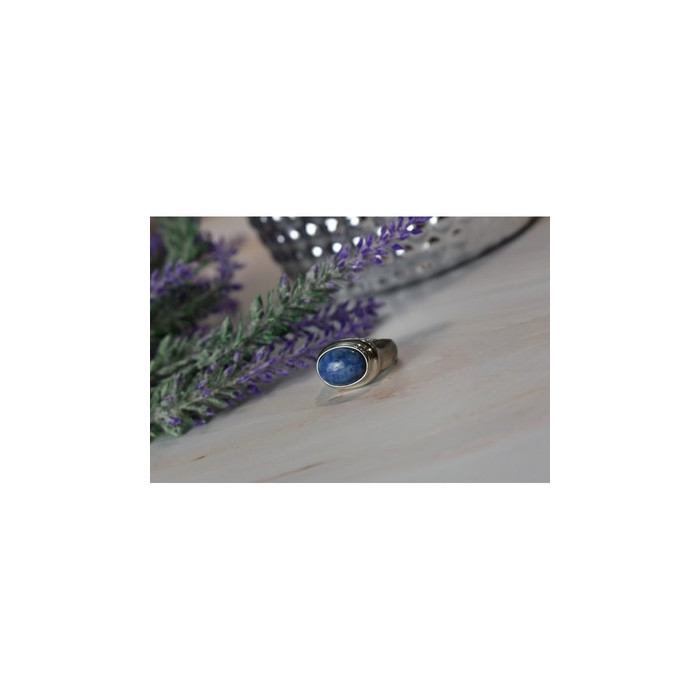 Vintage 925 Sterling Silver Sodalite Ring Size 6.5