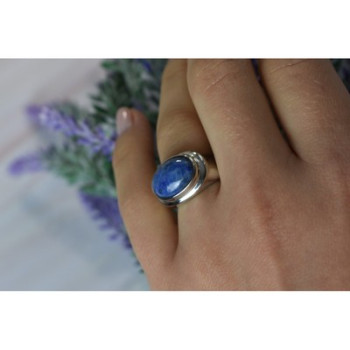 Vintage 925 Sterling Silver Sodalite Ring Size 6.5