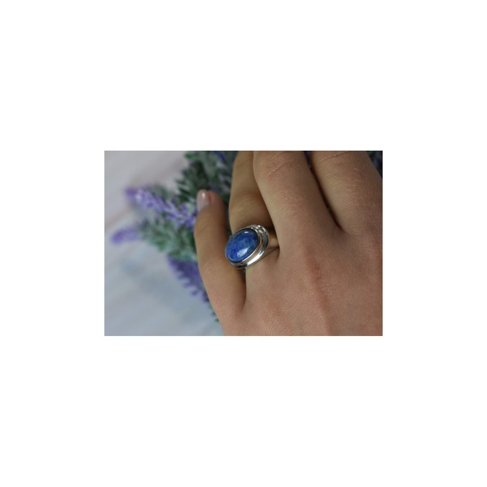 Vintage 925 Sterling Silver Sodalite Ring Size 6.5