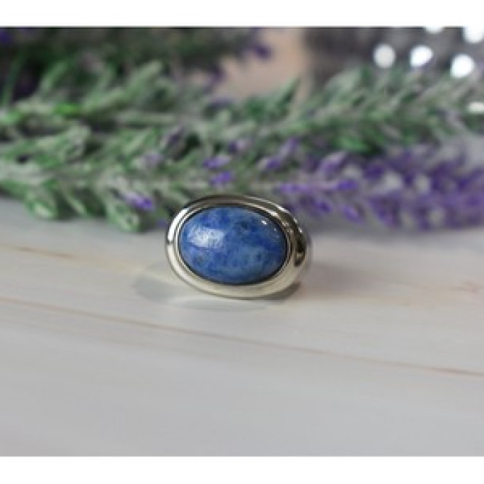 Vintage 925 Sterling Silver Sodalite Ring Size 6.5