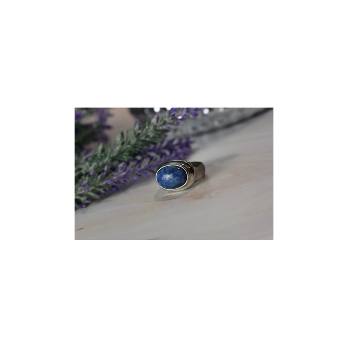 Vintage 925 Sterling Silver Sodalite Ring Size 6.5