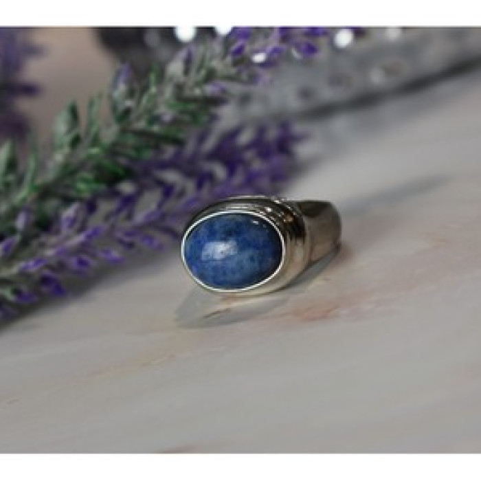 Vintage 925 Sterling Silver Sodalite Ring Size 6.5