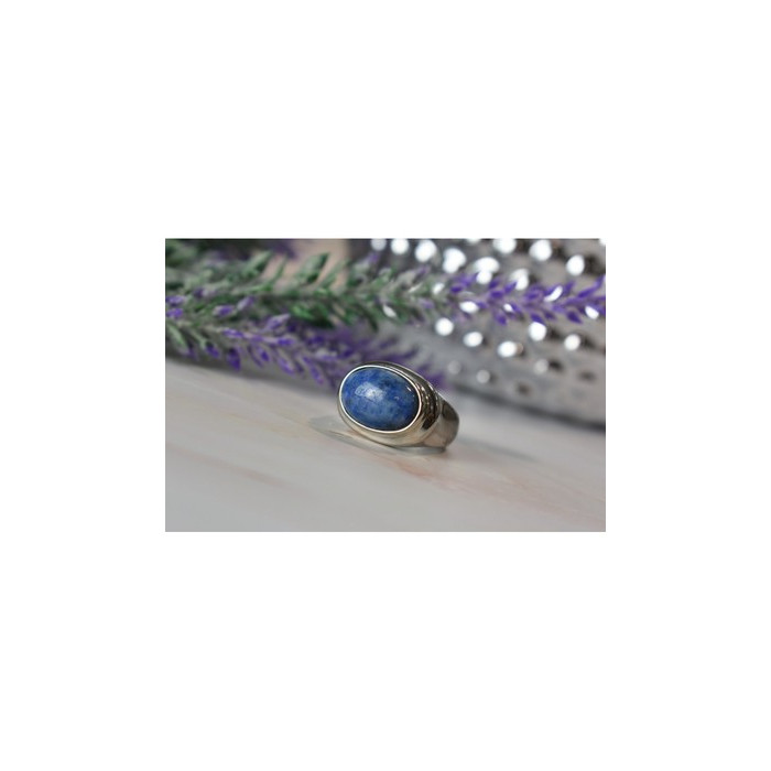Vintage 925 Sterling Silver Sodalite Ring Size 6.5