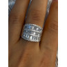 Elegant Design 925 Sterling Silver Cz Ring Size 9