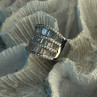 Elegant Design 925 Sterling Silver Cz Ring Size 9