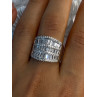 Elegant Design 925 Sterling Silver Cz Ring Size 9