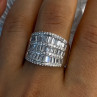 Elegant Design 925 Sterling Silver Cz Ring Size 9