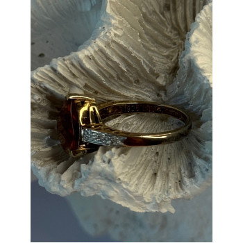 925 Sterling Silver Dravite Brown Tourmaline Ring Size 5