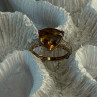 925 Sterling Silver Dravite Brown Tourmaline Ring Size 5