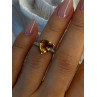 925 Sterling Silver Dravite Brown Tourmaline Ring Size 5