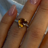 925 Sterling Silver Dravite Brown Tourmaline Ring Size 5