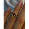 925 Sterling Silver Dravite Brown Tourmaline Ring Size 5