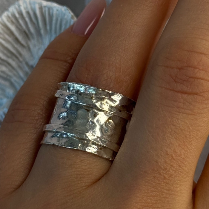 Unique Design 925 Sterling Silver Ring Size 6