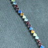 925 Sterling Silver Multicolor CZ Bracelet 7 In