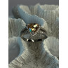 925 Sterling Silver Citrine & Beryl Ring Size 8.5