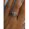 925 Sterling Silver Citrine & Beryl Ring Size 8.5