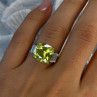 Shiny 925 Sterling Silver Cz Ring Size 7