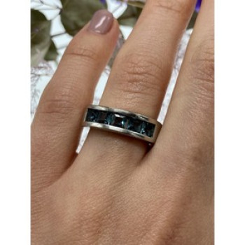 925 Sterling Silver Spinel Ring Size 7