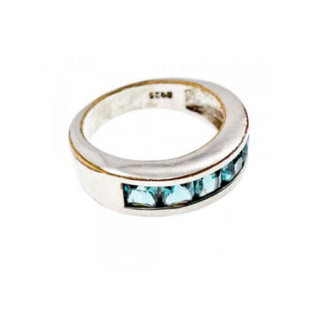 925 Sterling Silver Spinel Ring Size 7