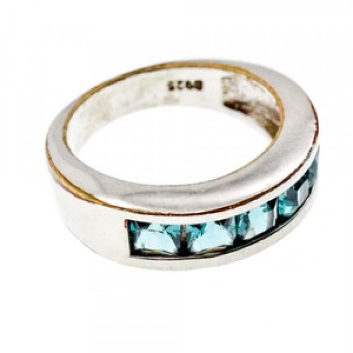925 Sterling Silver Spinel Ring Size 7