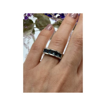 925 Sterling Silver Spinel Ring Size 7