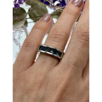 925 Sterling Silver Spinel Ring Size 7