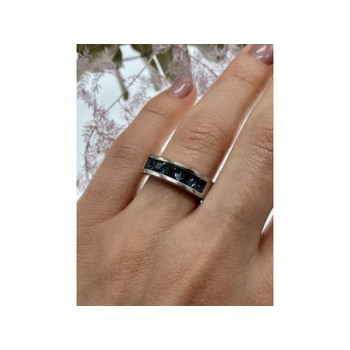 925 Sterling Silver Spinel Ring Size 7
