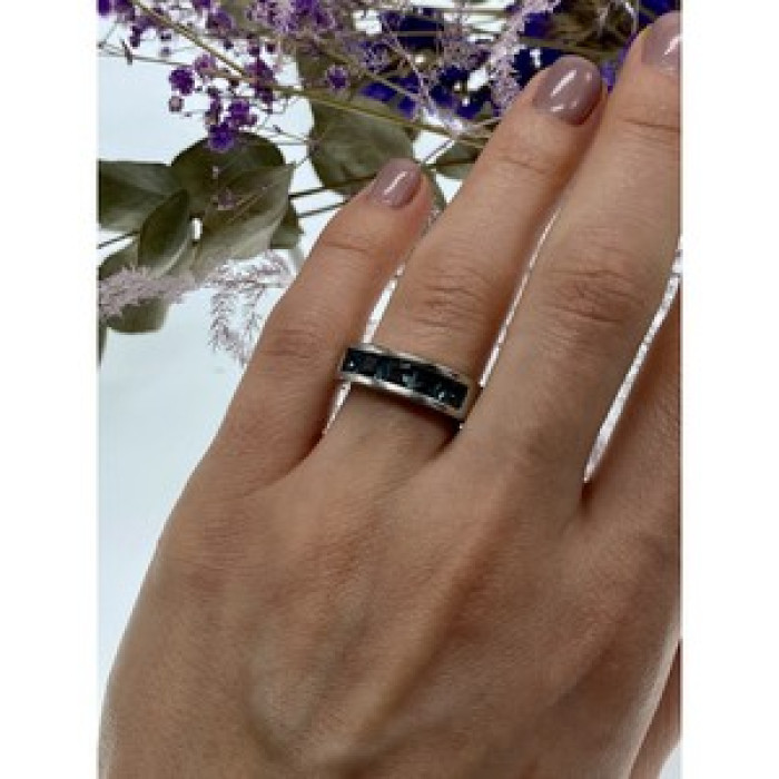 925 Sterling Silver Spinel Ring Size 7