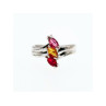 925 Sterling Silver Multicolor Spinel Ring Size 6.5