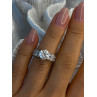 Shiny 925 Sterling Silver Cz Ring Size 5
