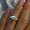Shiny 925 Sterling Silver Cz Ring Size 5
