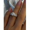Shiny 925 Sterling Silver Cz Ring Size 5