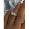 Shiny 925 Sterling Silver Cz Ring Size 5